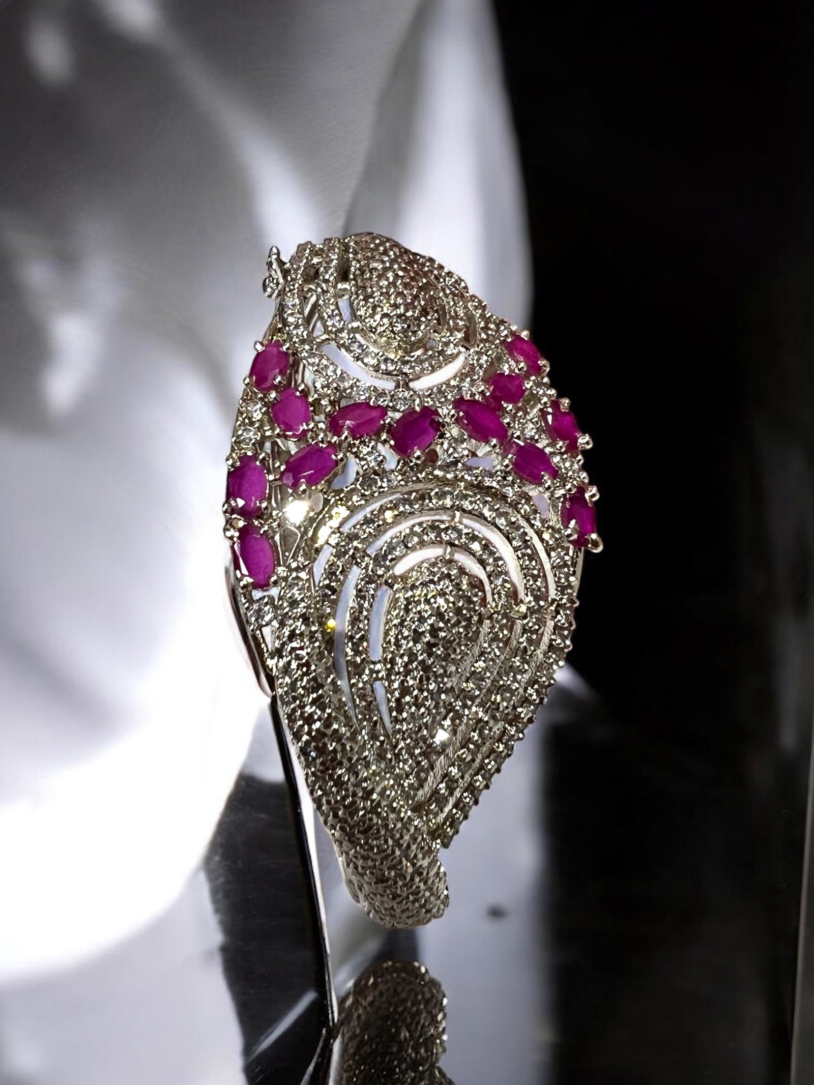 Regal Diamond Ruby Bracelet - Image 2