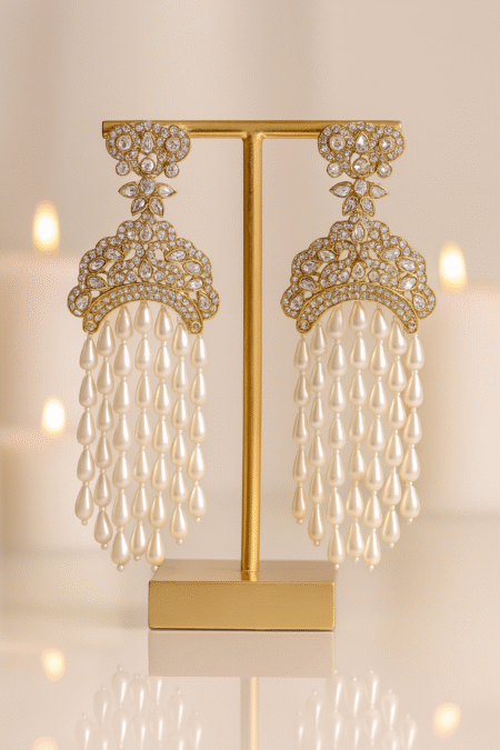 Pearl Rainfall Luxe Earrings