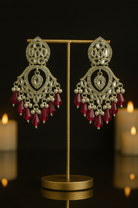 Gulnaar Kundan Chandbali