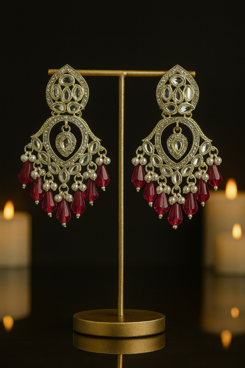 Gulnaar Kundan Chandbali