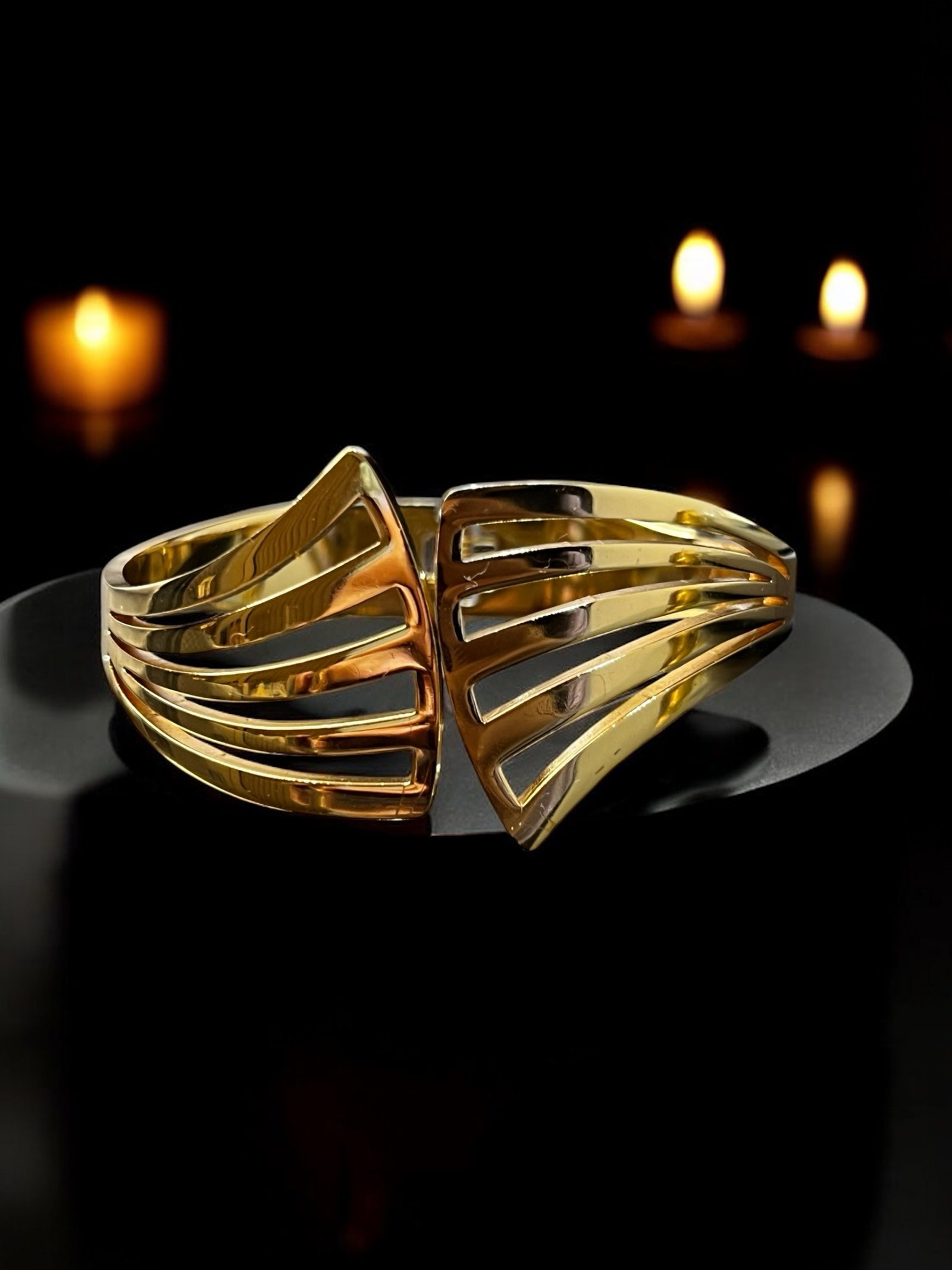 Geometric Open Bracelet - Image 2