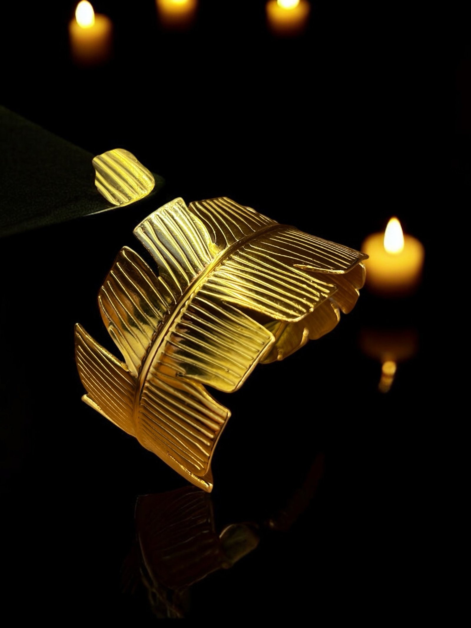 Palm Leaf Open Cuff - Image 2