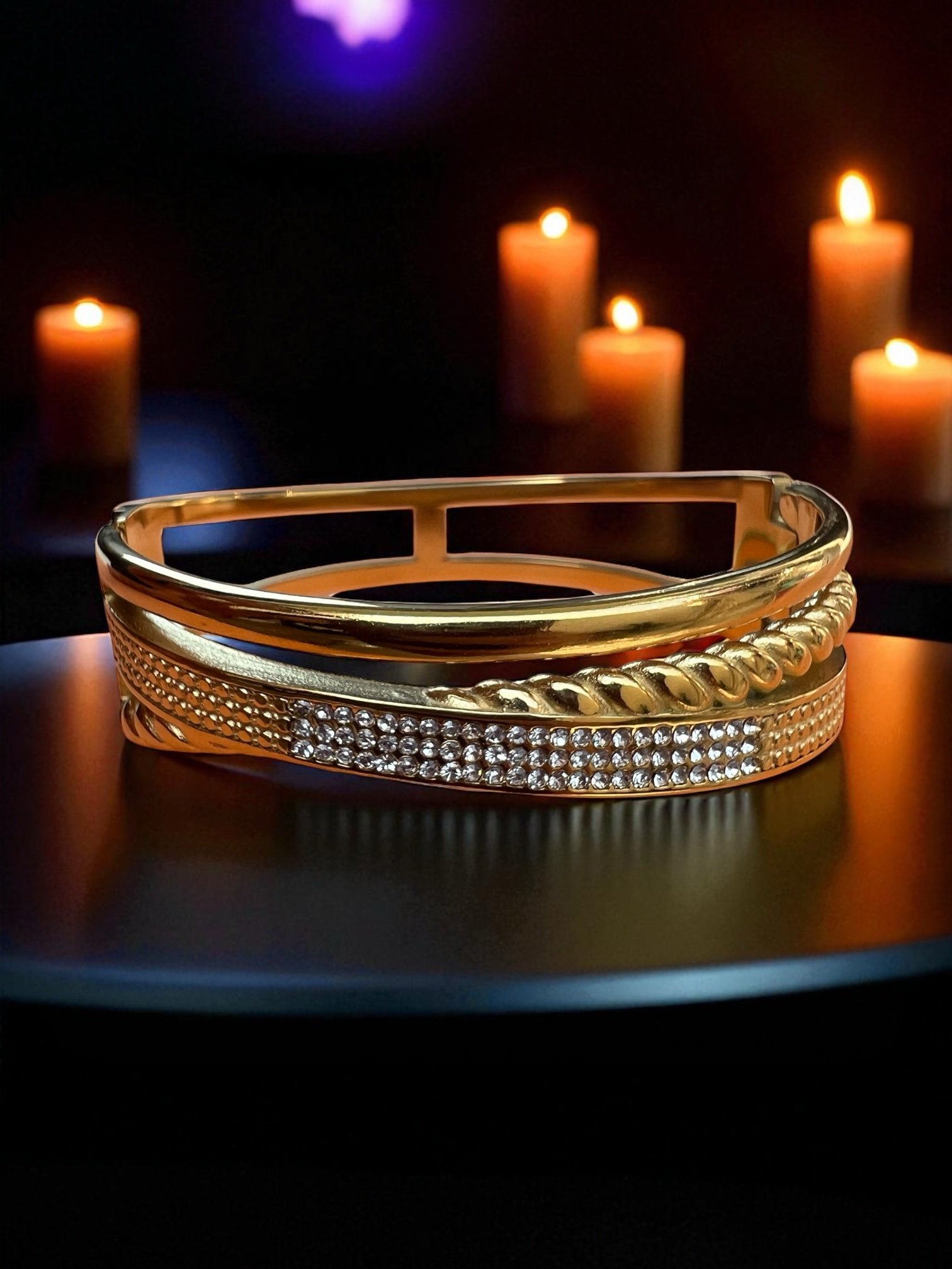 Luxury Gold Crystal Bracelet