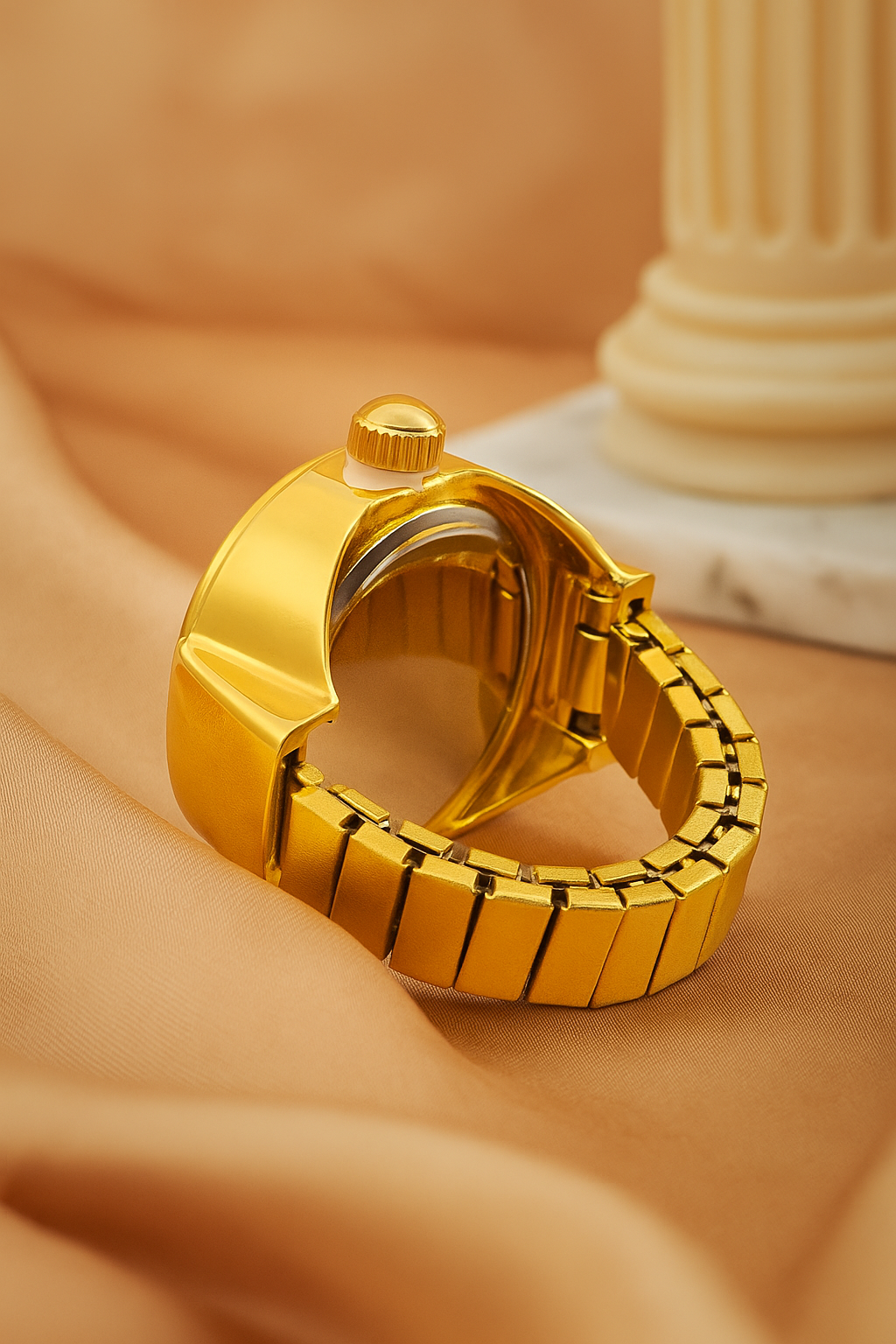 Luxury Gold Ring Watch for Women - Image 3