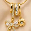 black clover gold pendant necklace