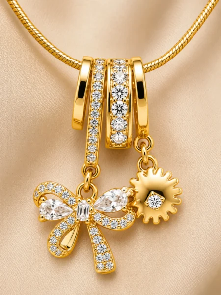 black clover gold pendant necklace
