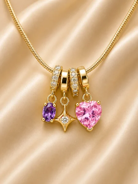 Heart Charm Anti-Tarnish Gold Necklace