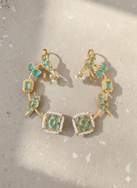 Zariya Ethnic Stone Earcuff Earrings
