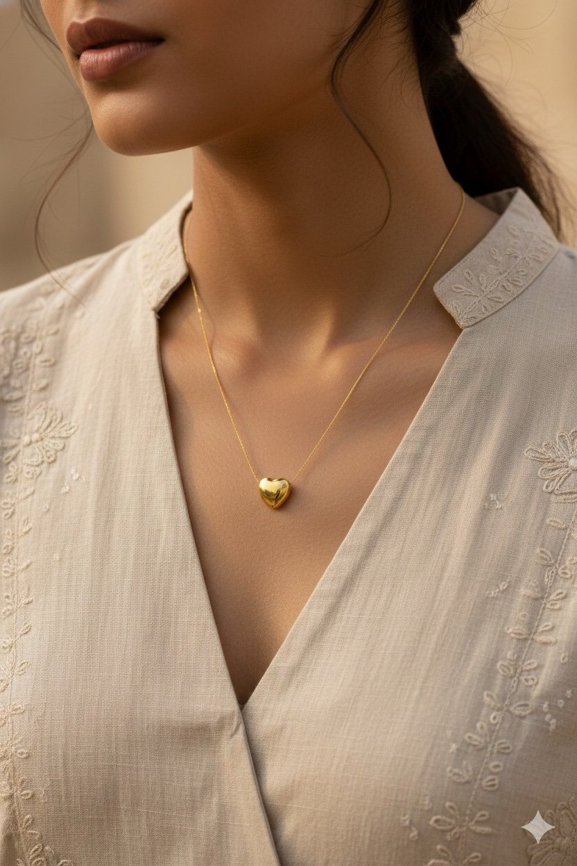 heart pendant necklace gift under 1000