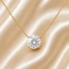 solitaire stone pendant necklace