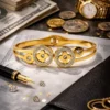 gold plated designer bracelet for women