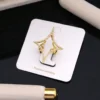 gold star shape adjustable ring for women