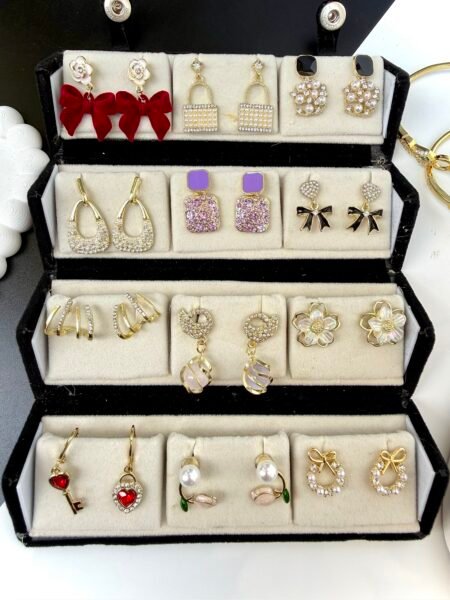 12 Pair Korean Earrings Box