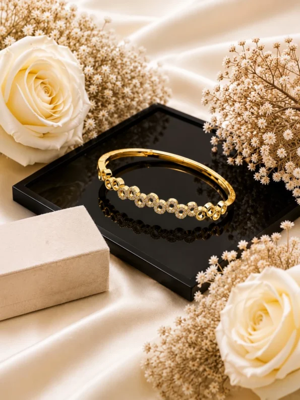 Crystal Circle Bracelet for Women
