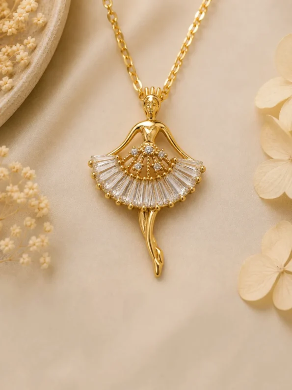 Ballerina Pendant Necklace