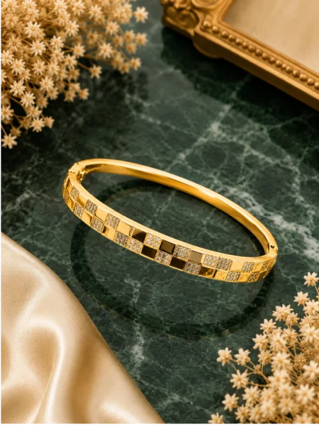 Geometric Crystal Bracelet for Women