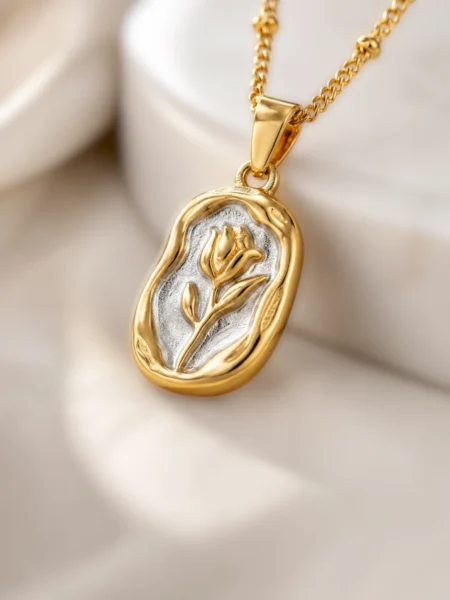 Tulip Pendant Necklace for Women
