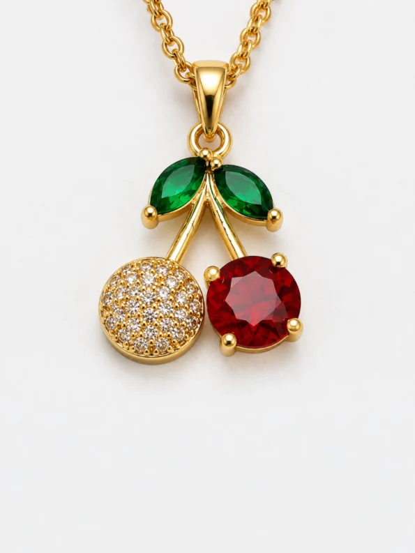 Cherry Pendant Necklace