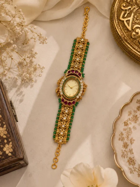 Emerald Maharani Bracelet Watch