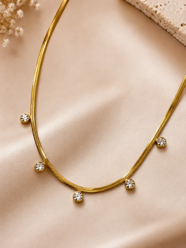 Starlight Dainty Necklace by VEDA JEWELS